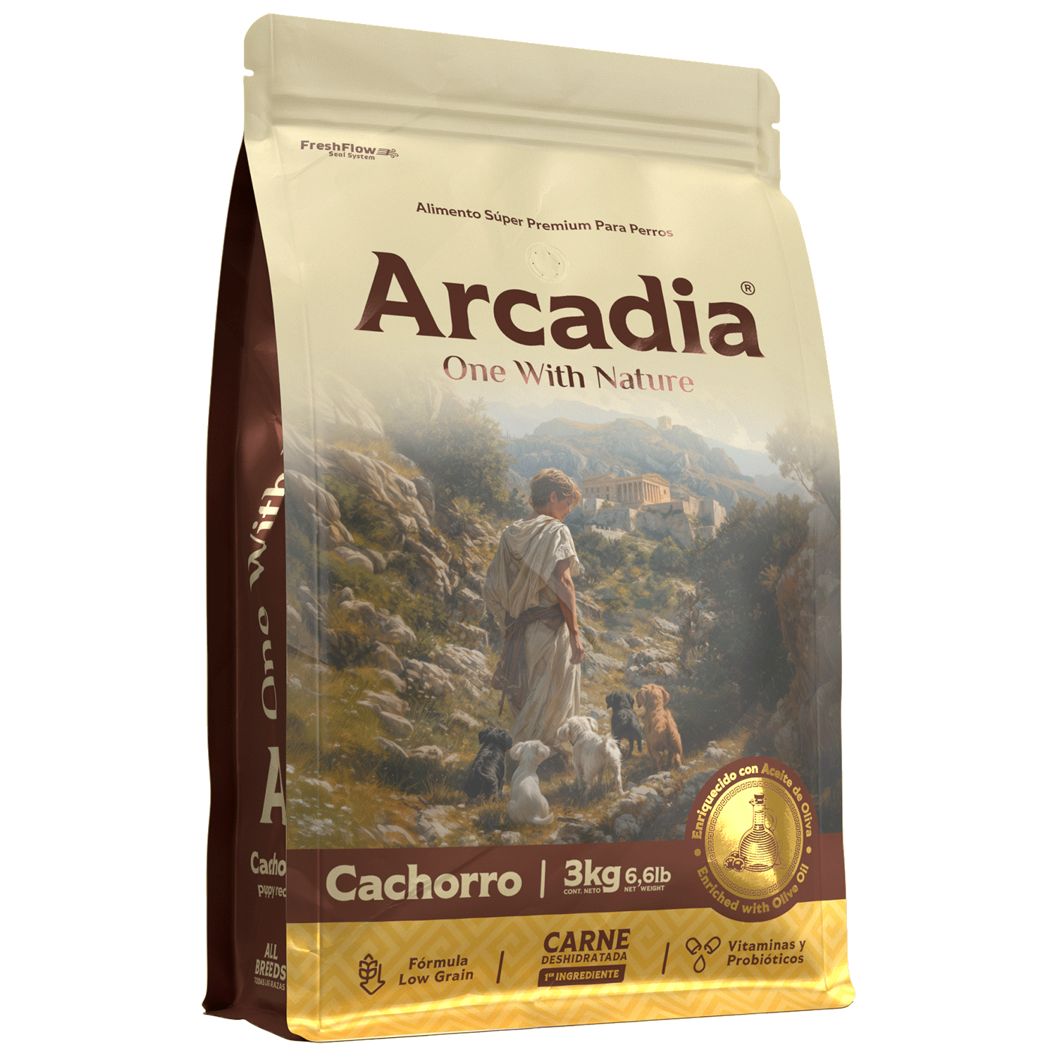 Alimento Súper Premium Cachorros 3kg - Arcadia - Arcadia